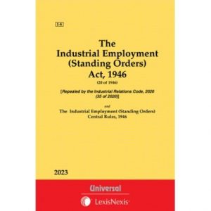 Hardcover bare act book: Industrial Employment (Standing Orders) Act, 1946