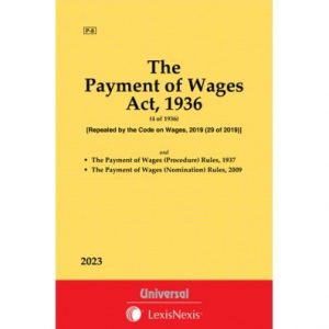 Hardcover bare act book: The Payment of Wages Act, 1936