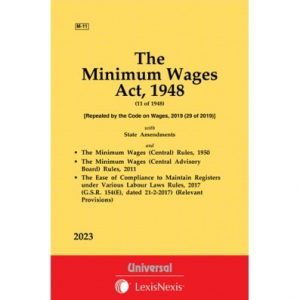 Hardcover bare act book: Minimum Wages Act, 1948